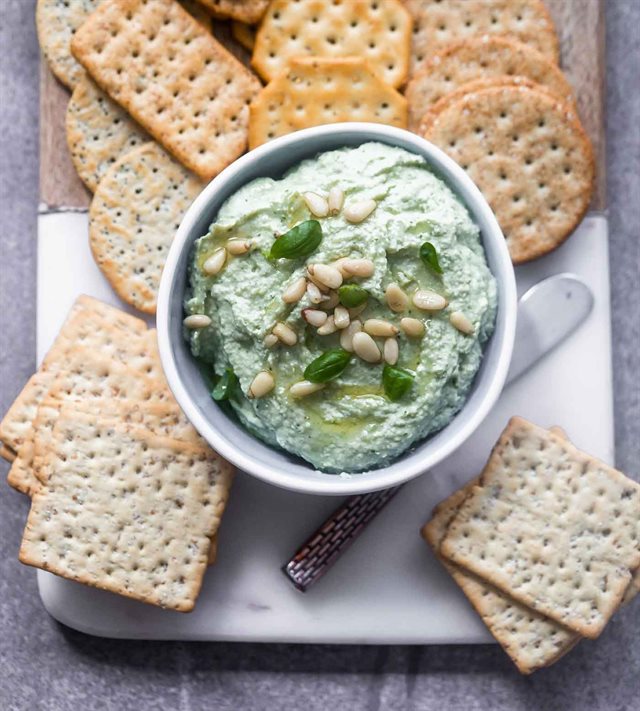 Sốt Pesto Húng Quế Đậu Trắng