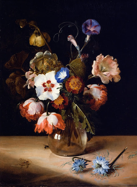 Flowers in a Glass Vase 1671
