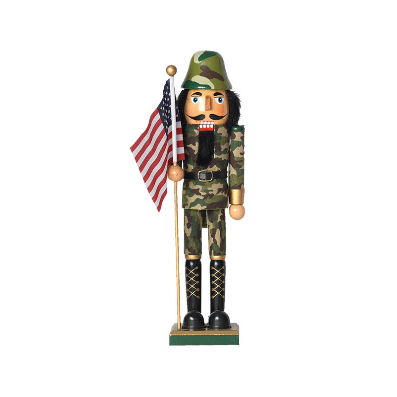 Nussknacker-Soldat aus Holz, 38 cm, dekorative Figur