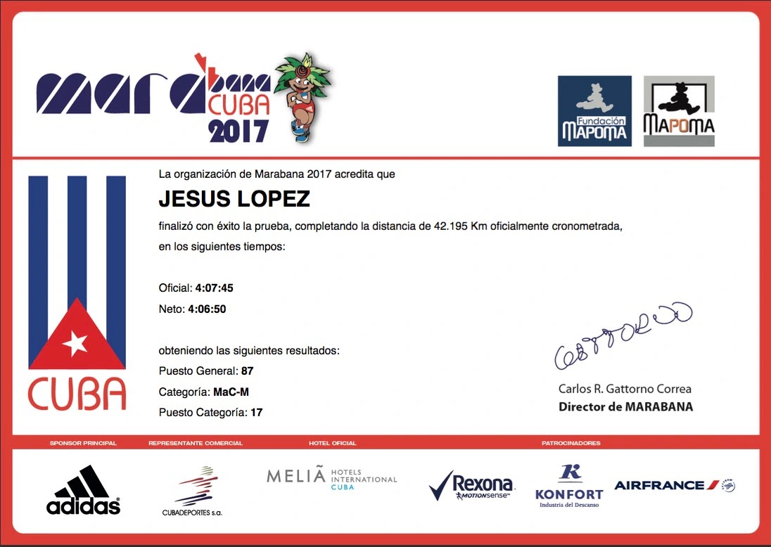 Diploma de MARABANA