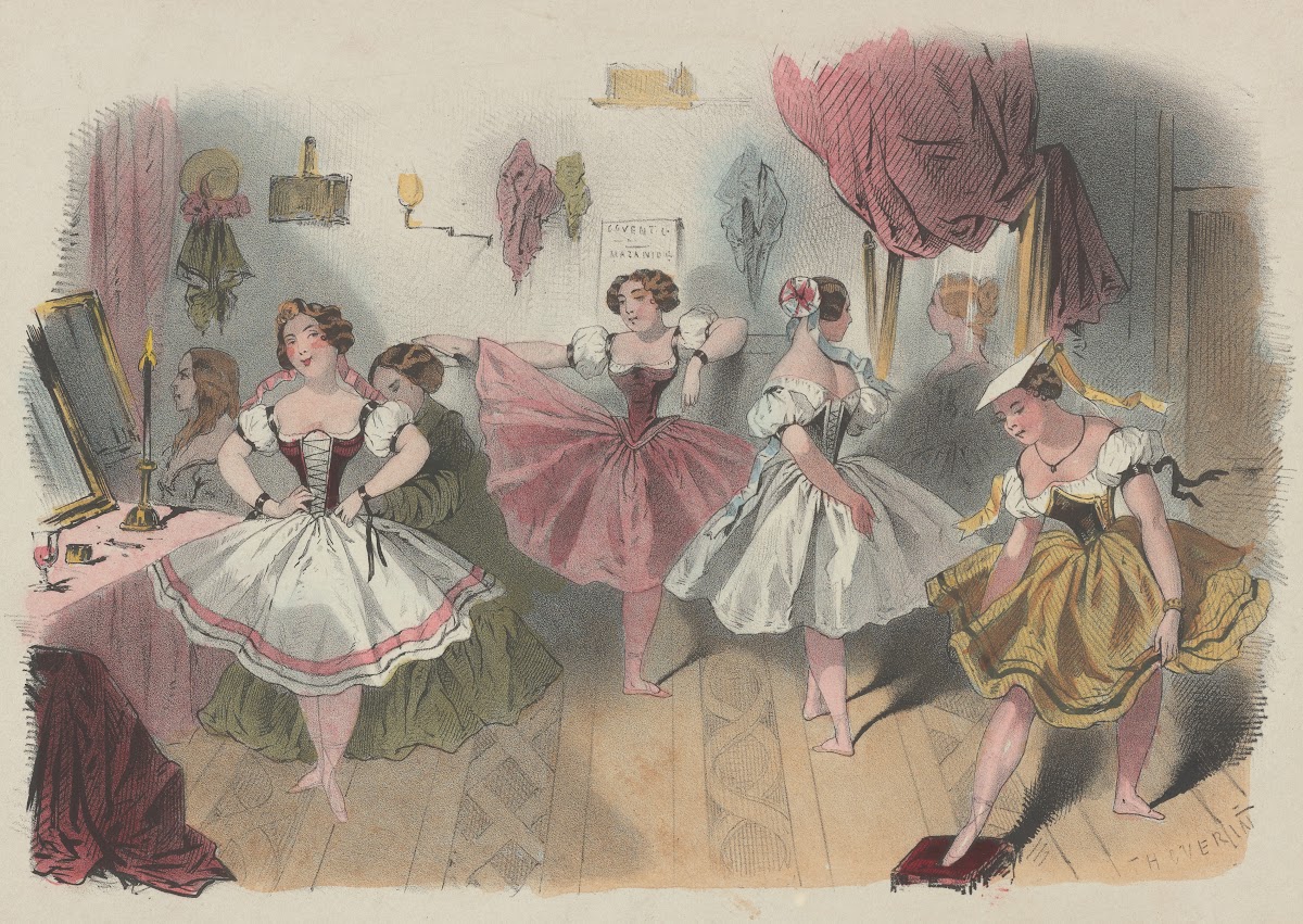 The Royal Italian Opera before  behind the curtain 1853