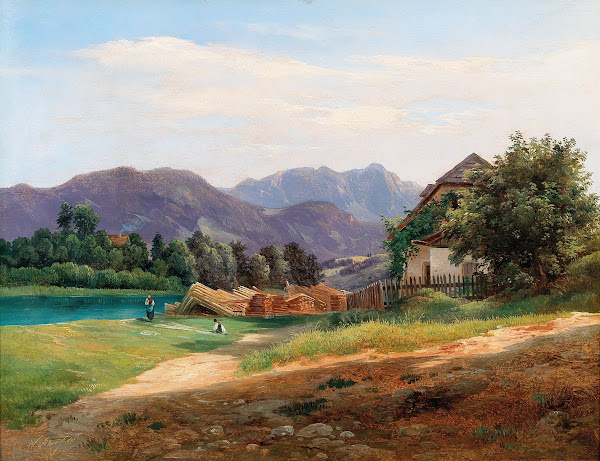Landscape with Stored Timber