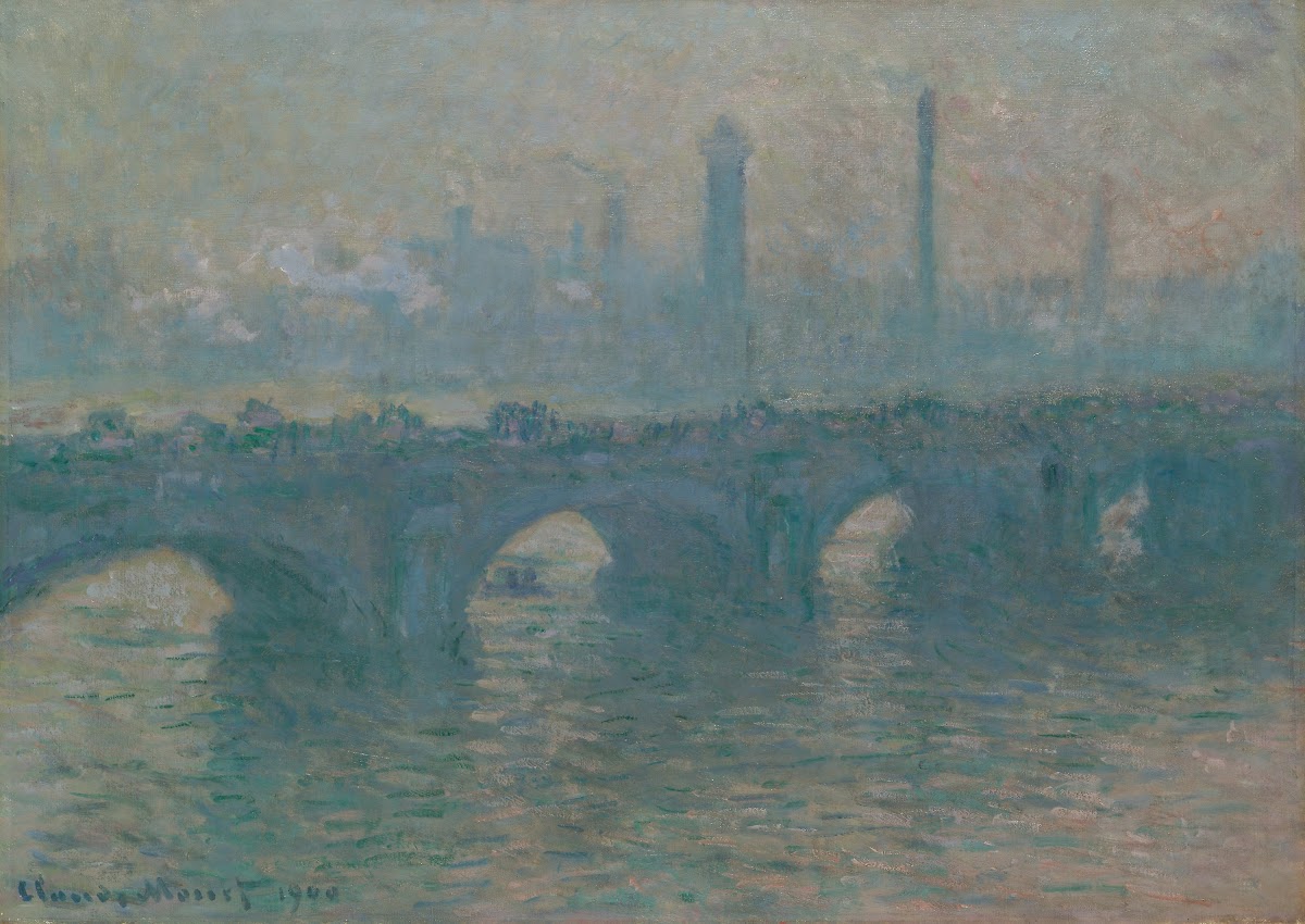 Waterloo Bridge Gray Weather 1900