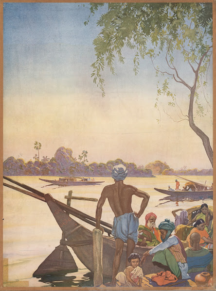 Indian river scene 1910