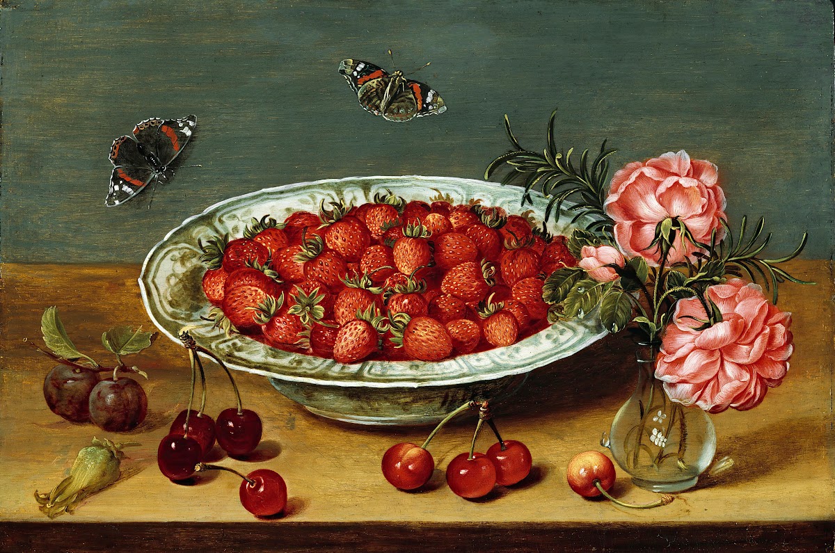 Still Life with Strawberries between 1600 and 1625