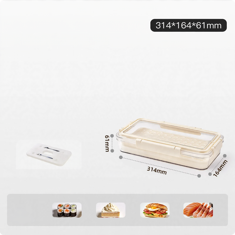 Food storage box made of food-safe PET, 4–5 L
