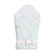 Set for discharge Twins Holiday (blanket + bow) mint