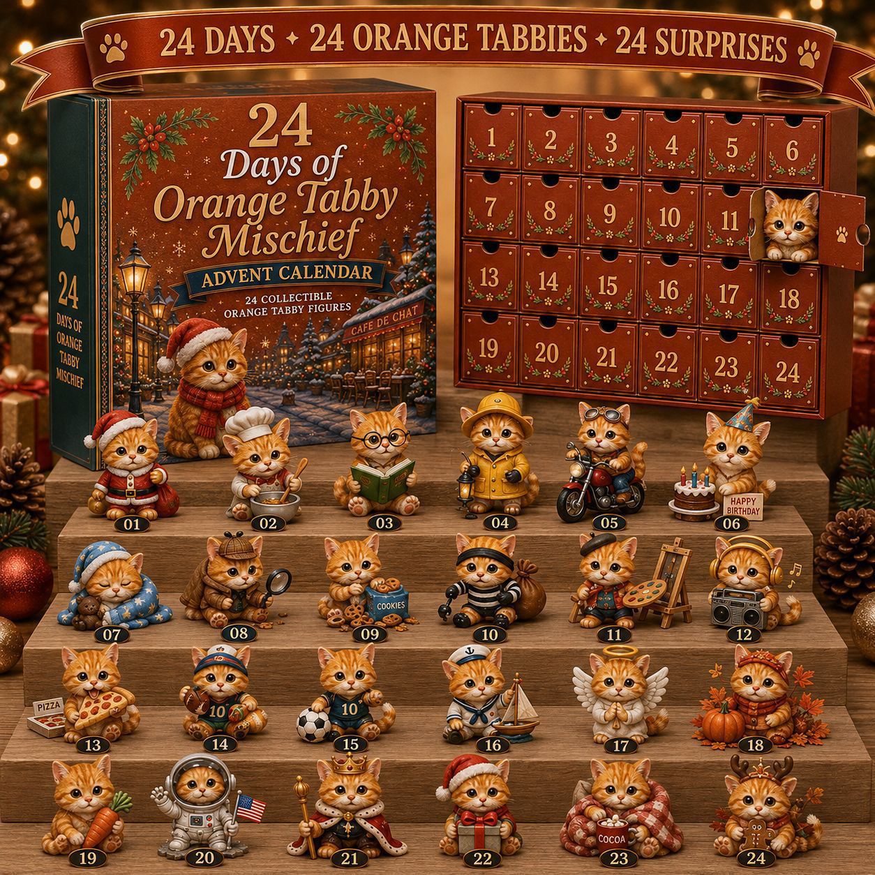 Magical Animal Advent Calendar made of Acrylic