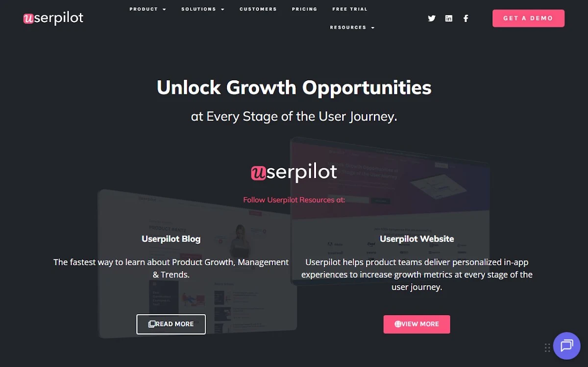 Captura de Userpilot Surveys