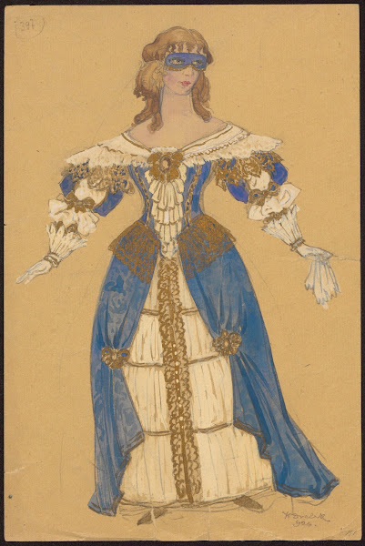 Design of Roxanas costume for Cyran de Bergerac 1926