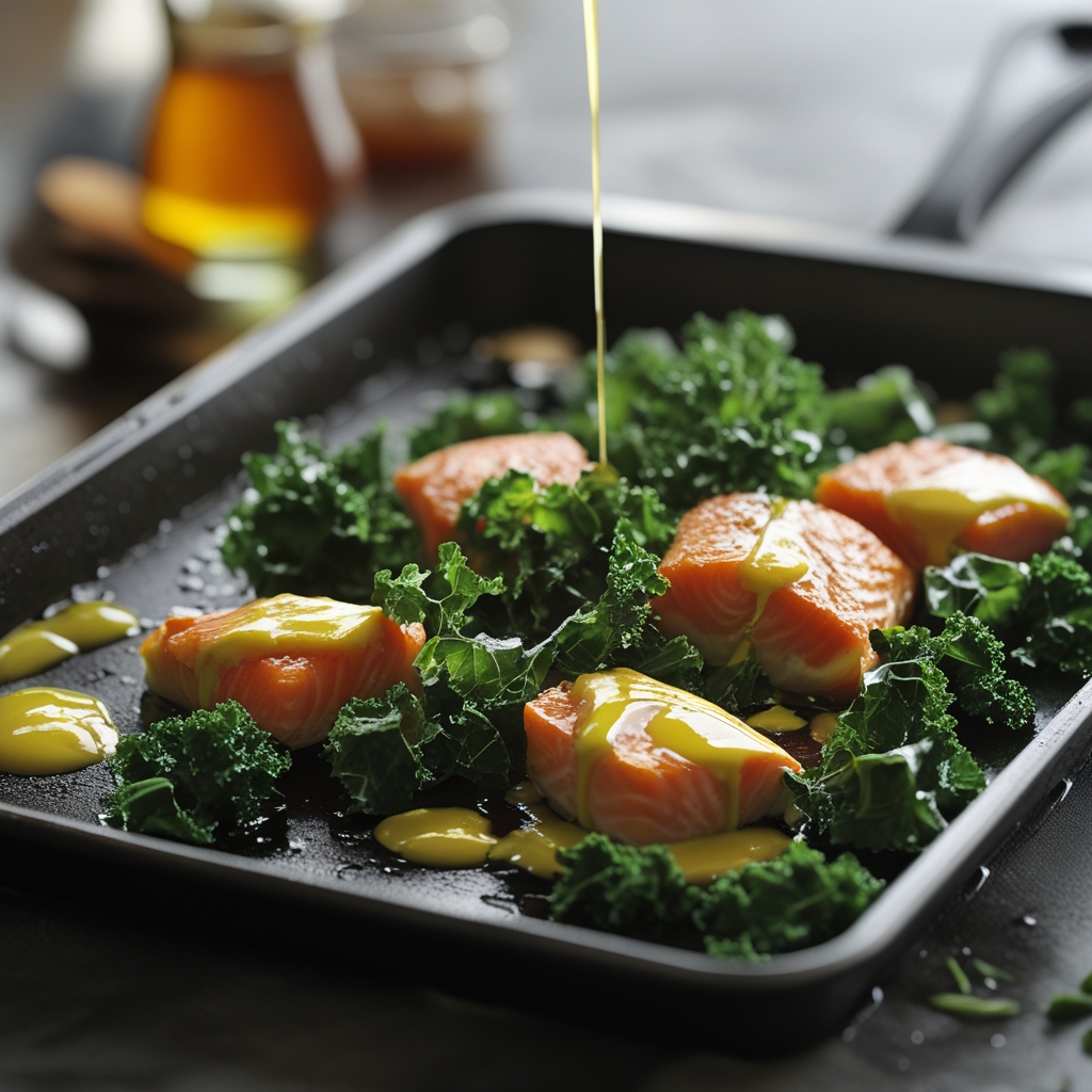 Final Honey Mustard Salmon & Kale Sheet‑Pan Breakfast Skillet