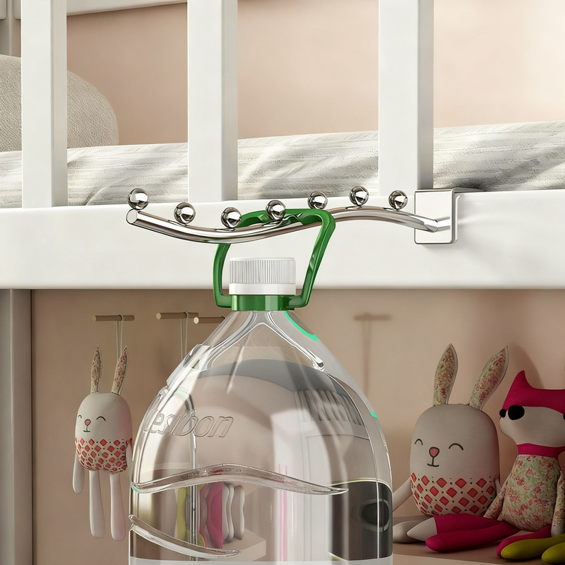 Wall hook for clothing, stainless steel, multiple