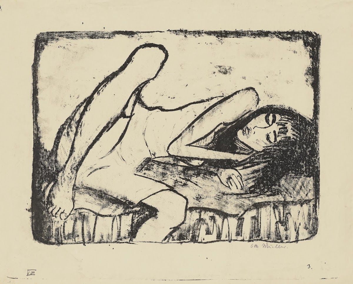 Mädchen auf der Liege II 1919