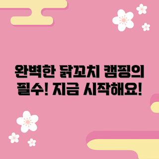 캠핑닭꼬치, 닭꼬치 레시피, 캠핑 요리, 완벽한 굽기, 간단한 캠핑 메뉴