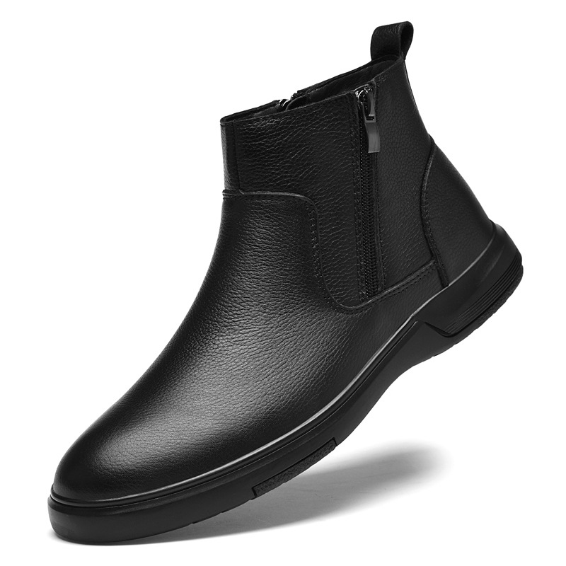 Men's Chelsea boots made of cowhide leather, lined