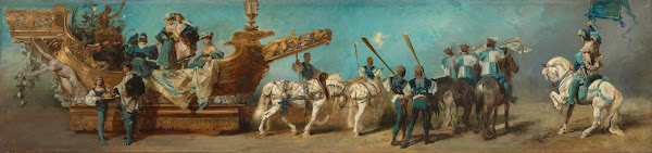 Entwurf zum Festzug 1879  Die Donaudampfschifffahrtsgesellschaft 1879