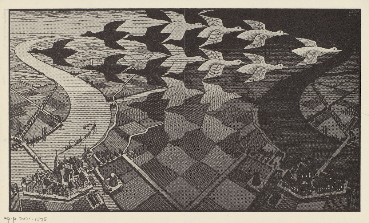 Prospectus voor de uitgave P Terpstra Grafiek en tekeningen MC Escher c 1959
