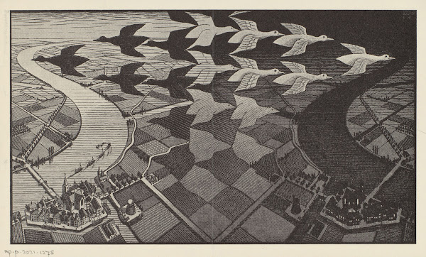 Prospectus voor de uitgave P Terpstra Grafiek en tekeningen MC Escher c 1959