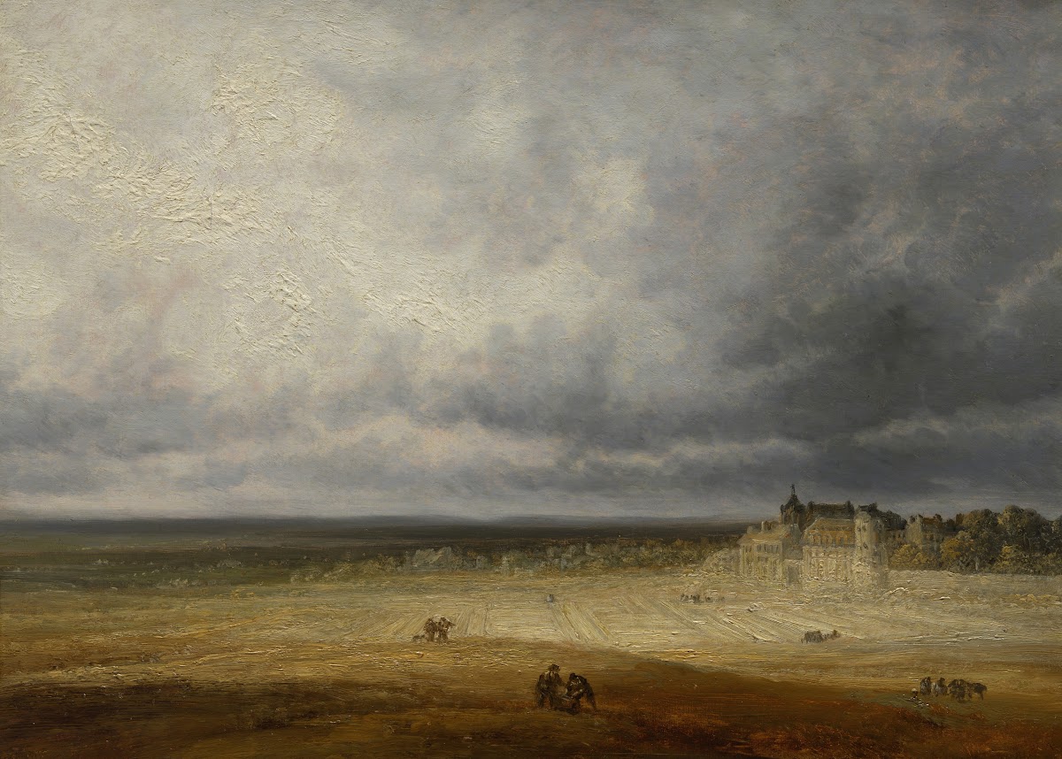 Landscape with a Plowed Field and a Village after 1827