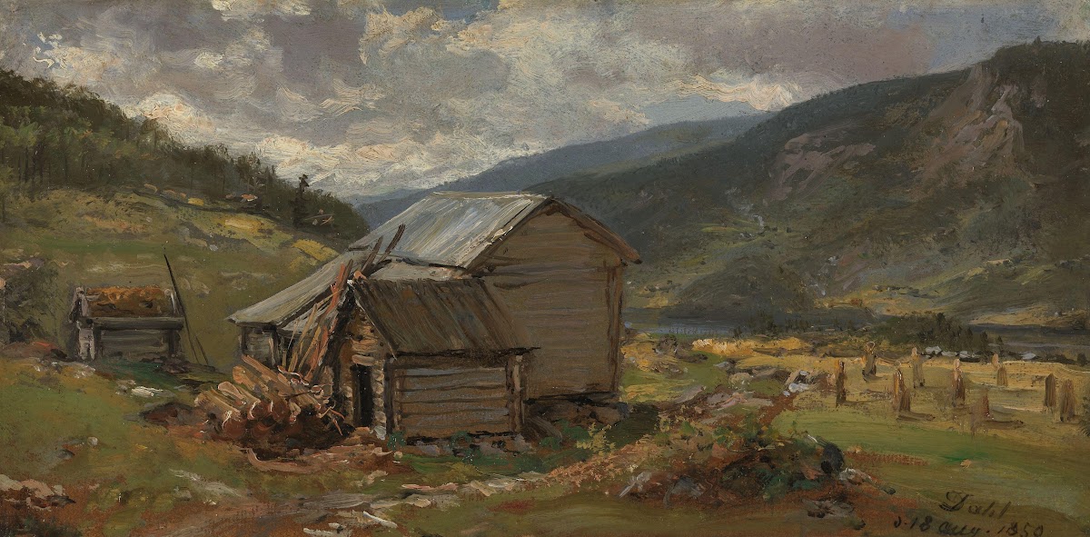 View of Hjelle in Valdres 1850