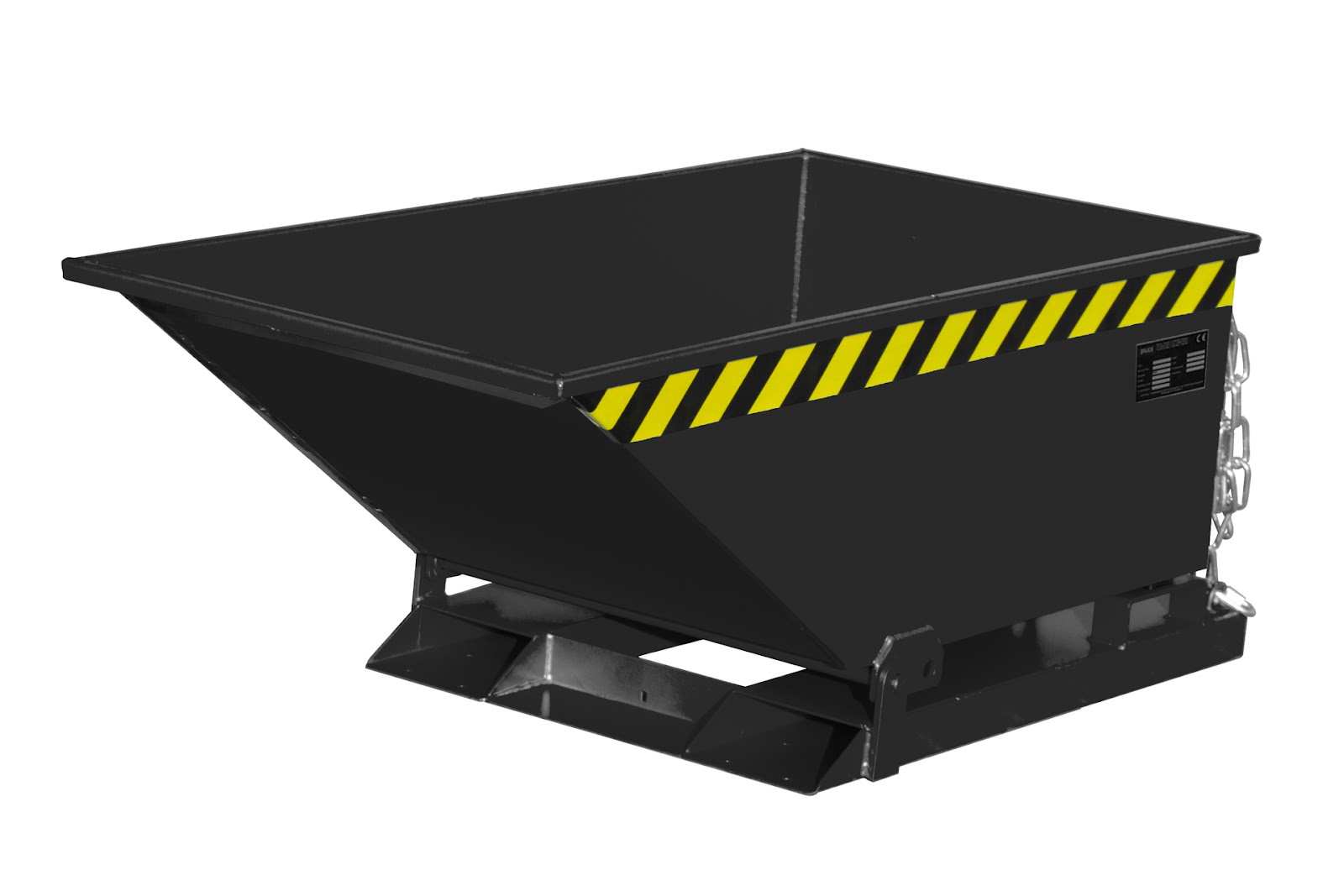 Spaander-kiepbak SKN 250, gelakt, Zwartgrijs