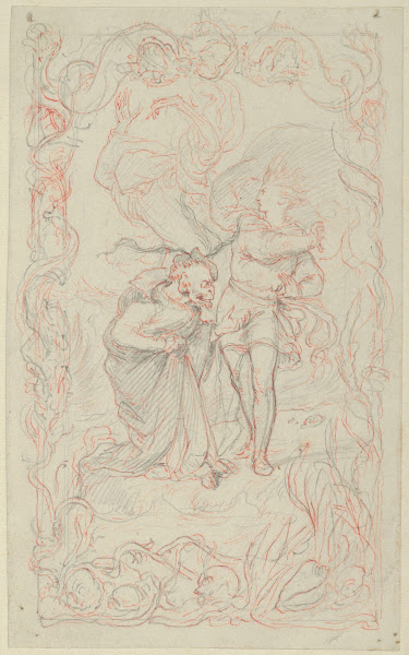Illustration to the Tempest Caliban Ferdinand and Ariel 1836