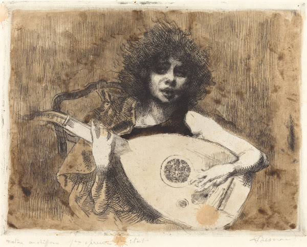 The Lute Player La joueuse de luth 1922