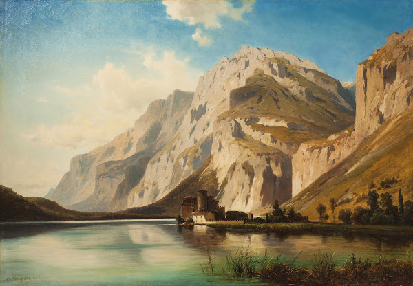 Hrad Toblino U Tridentu V Severní Itálii 1882