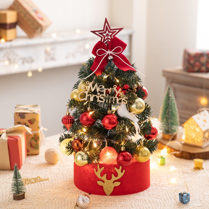 Mini Christmas tree with flocking, 45 or 60 cm