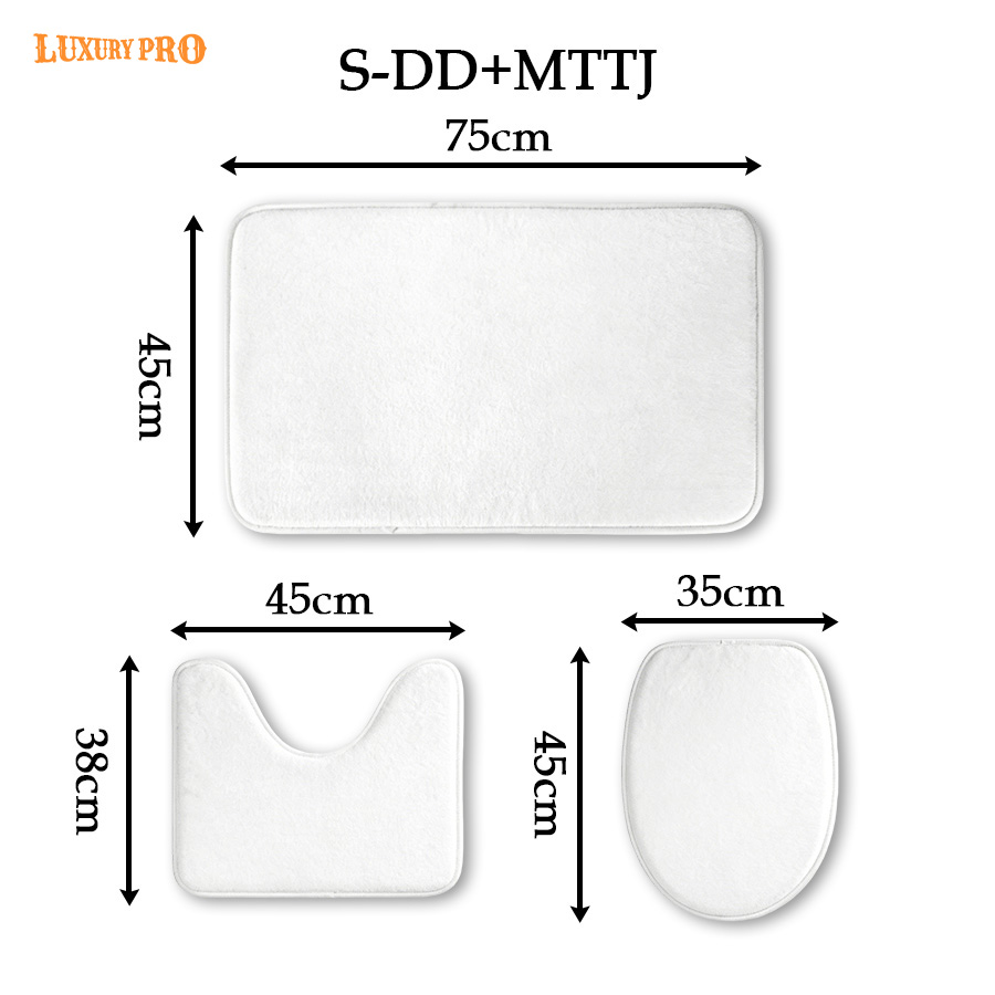 S-size Floor Mat+Toilet Seat Mat Kit