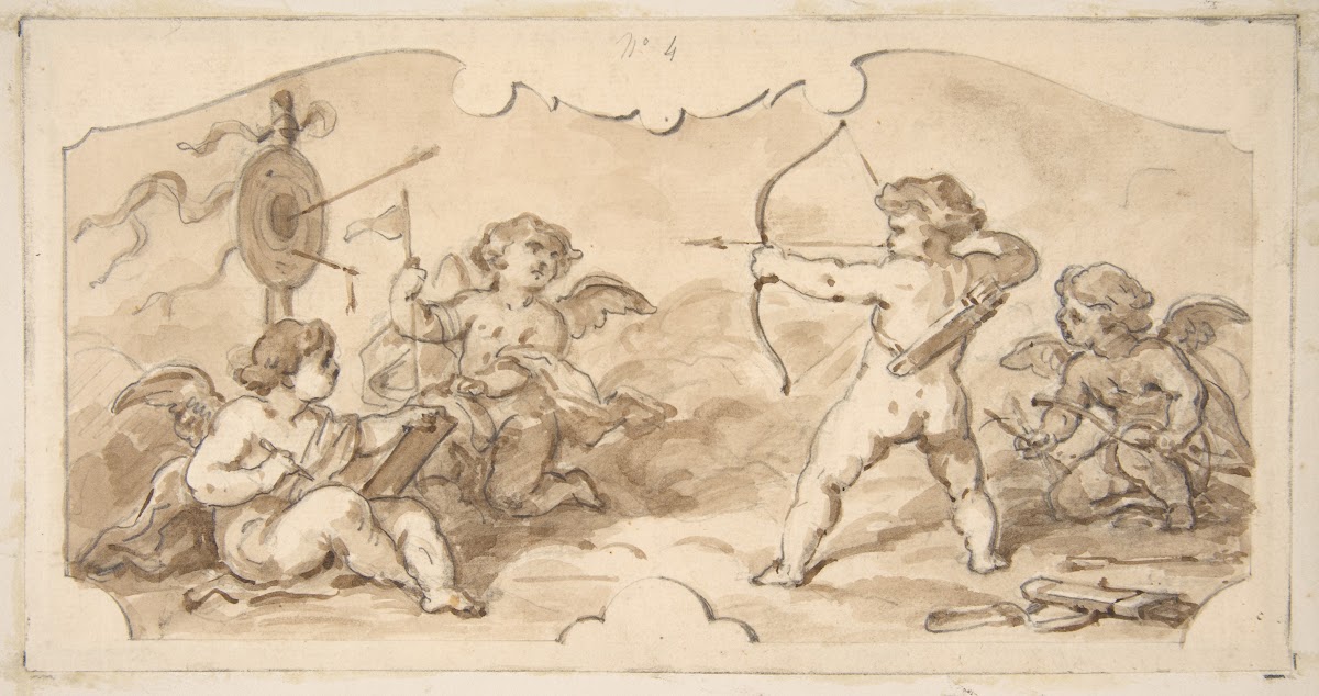 Design of putti at play 19th Century