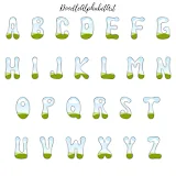 Canva frame Scribbles Groovy letters photo 2 template 190