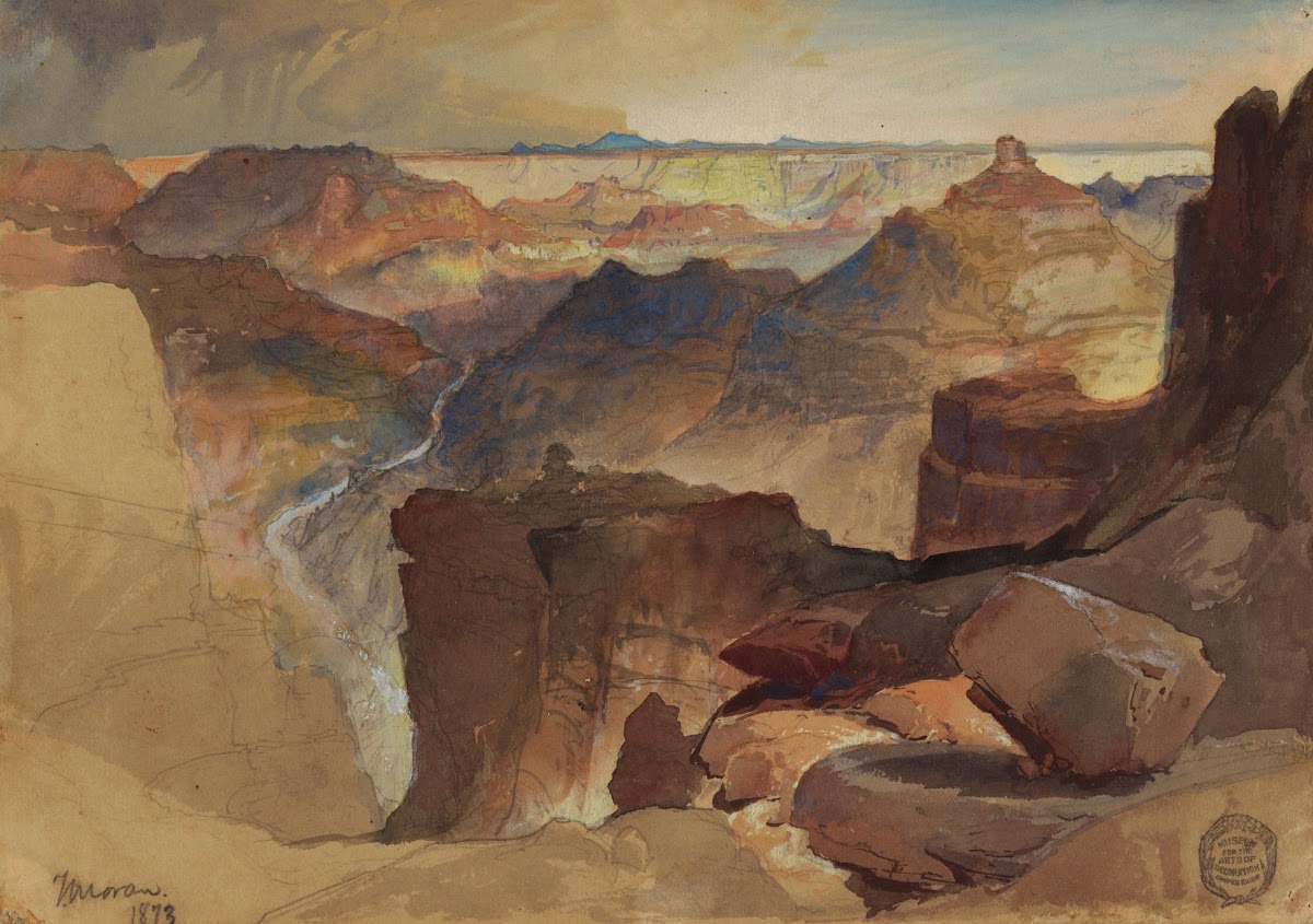 View from Powells Plateau Grand Canyon Colorado 1873