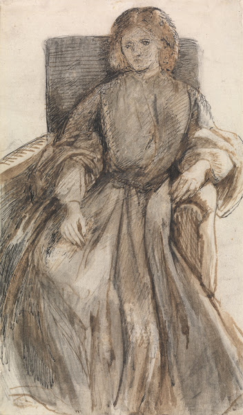 Miss Elizabeth Siddal between 1854 and 1855
