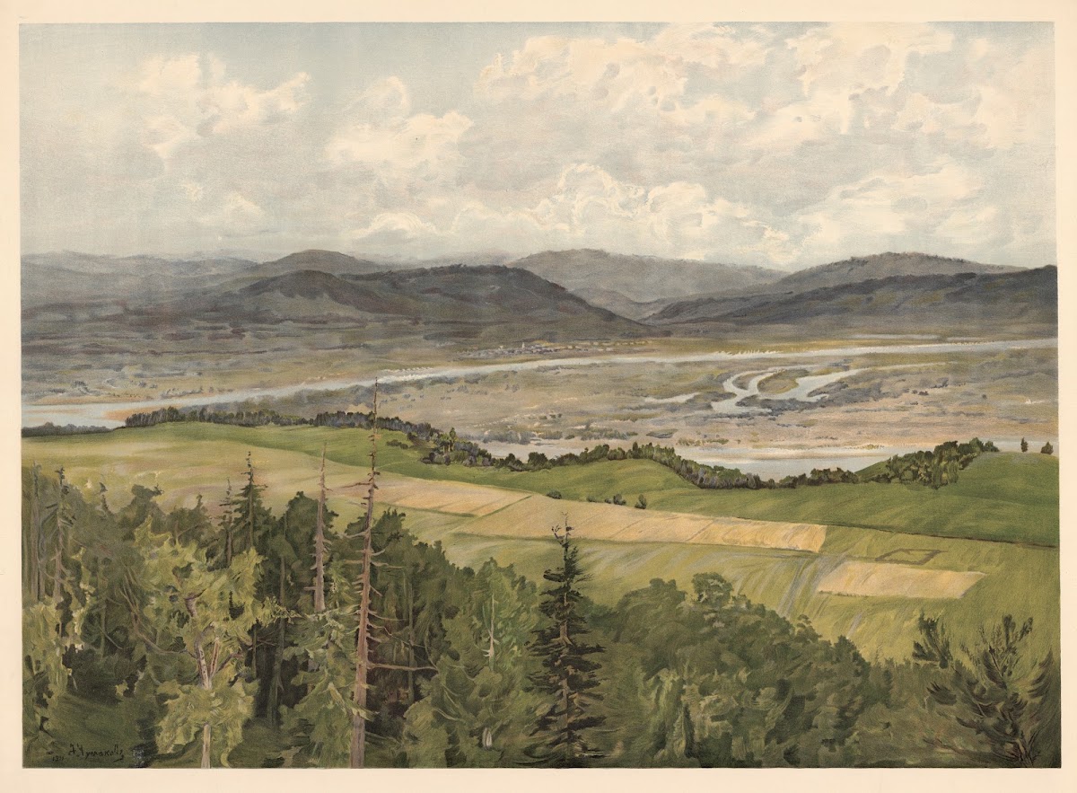Mountain landscape Transbaikal 1910