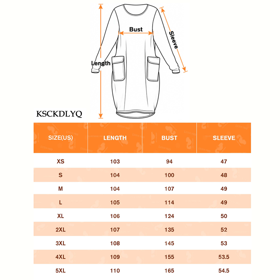 AOP Loose-fitting pocket dress