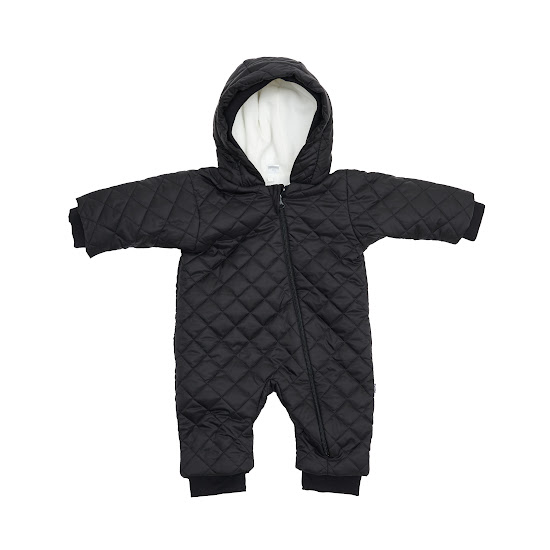 Дитячий комбінезон демісезон Twins Soul плащівка/фліс 12-18 міс чорний