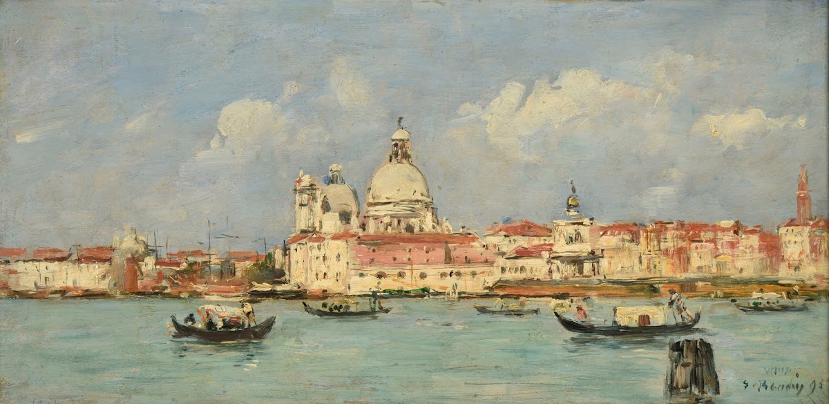Venise La douane et Notre Dame de la Salute 1895