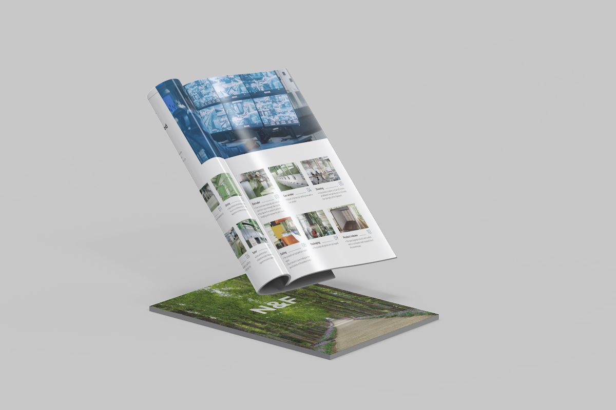 제조업체 다국어 제품 카탈로그 목업, 표지와 내지 그리드를 동일하게 유지한 디자인, 퍼스트디자인이 제작