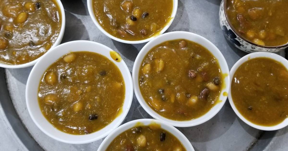 Chè bí đỏ nấu hạt sen