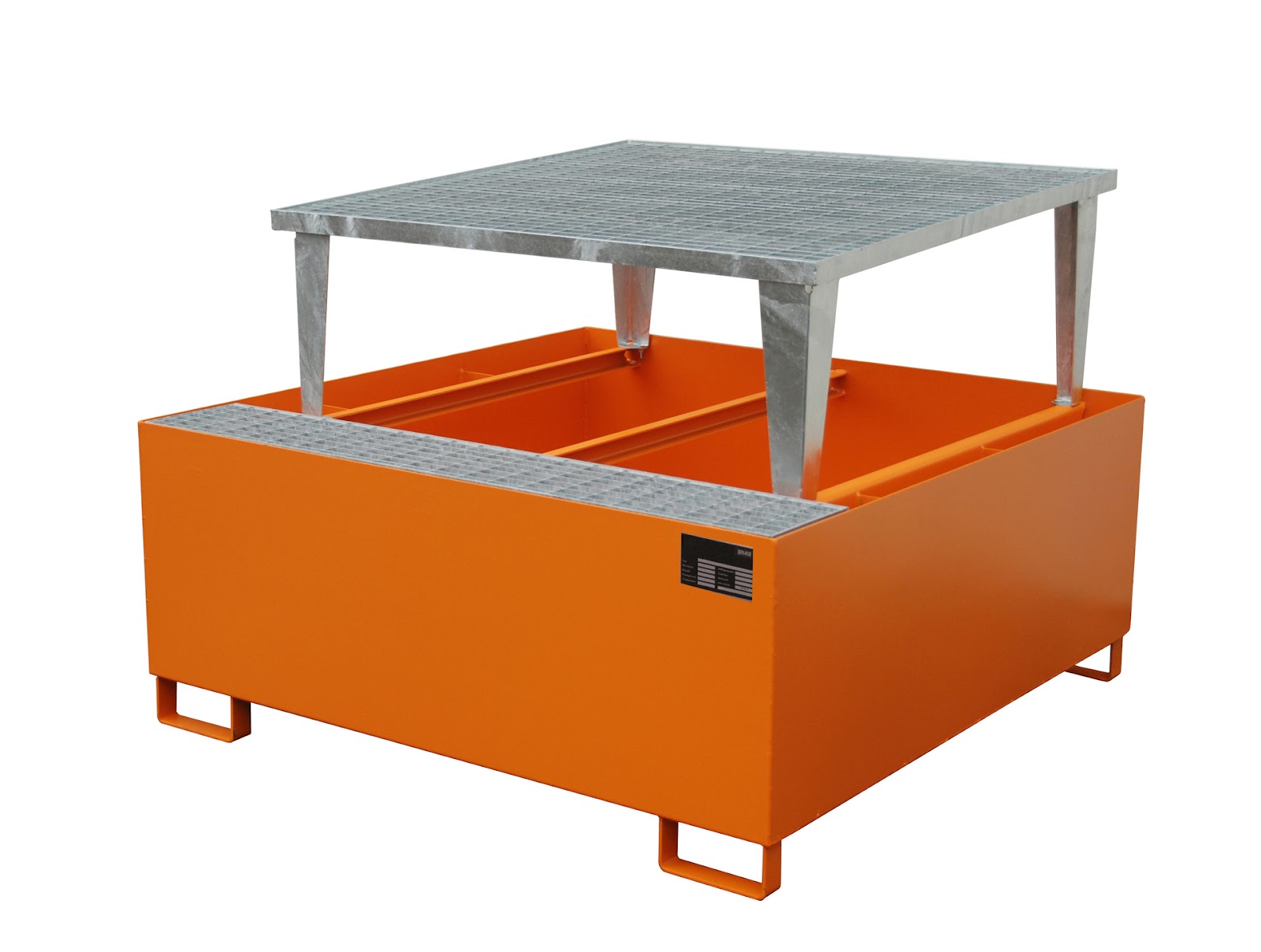 Opvangbak&nbsp;ECO-A 1/1000, gelakt, Geeloranje