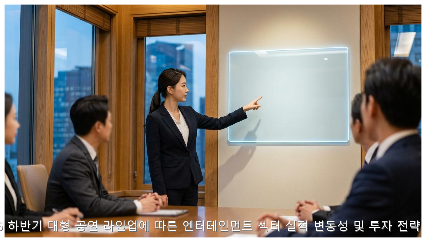 2026 하반기 대형 공연 라인업에 따른 엔터테인먼트 섹터 실적 변동성 및 투자 전략 분석 핵심 안내 및 분석 인포그래픽 (6)