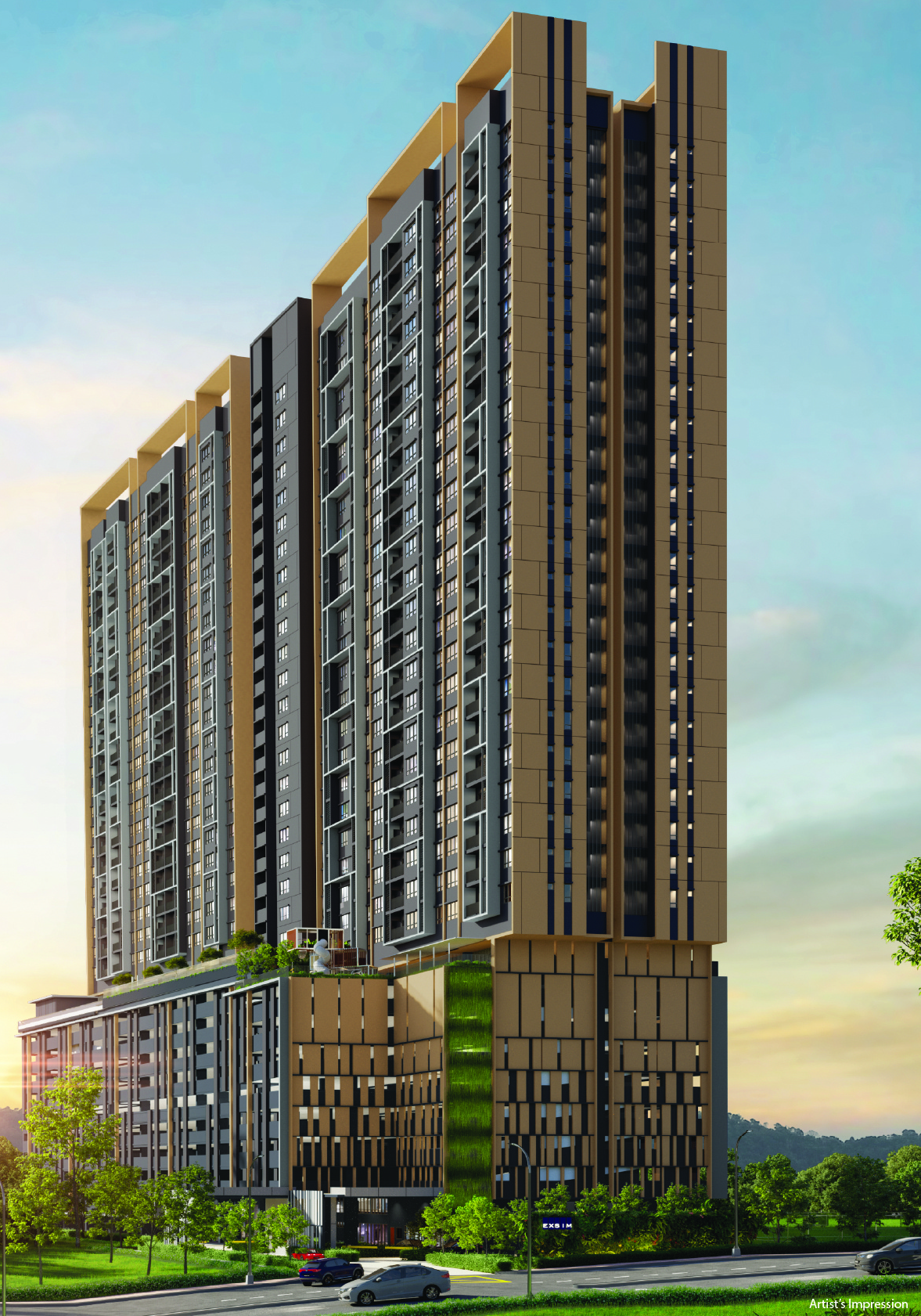 D'Evia Residences @ Kwasa Damansara — facade