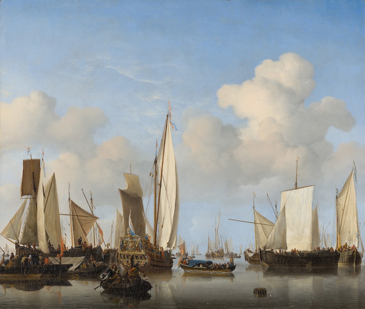 Ships in the Roads c 1658