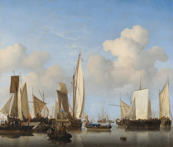 Ships in the Roads c 1658