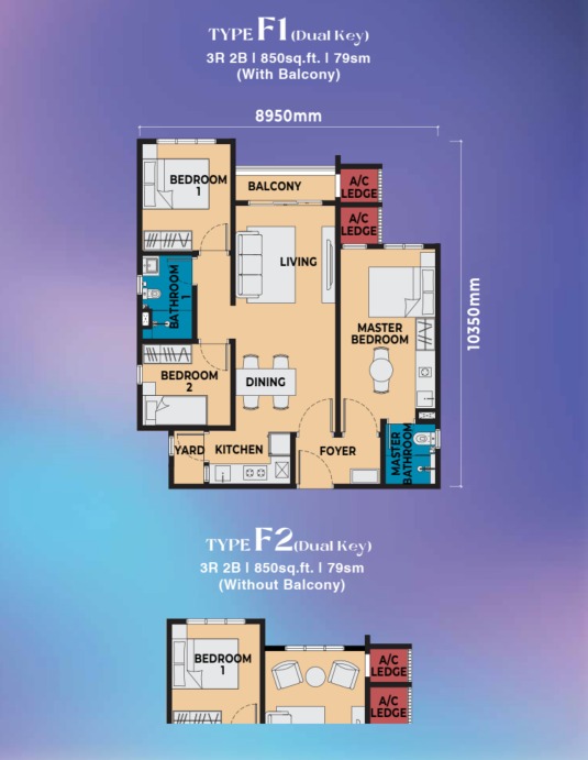 Causewayz Square (Brixton Tower - Tower B) — 戶型圖