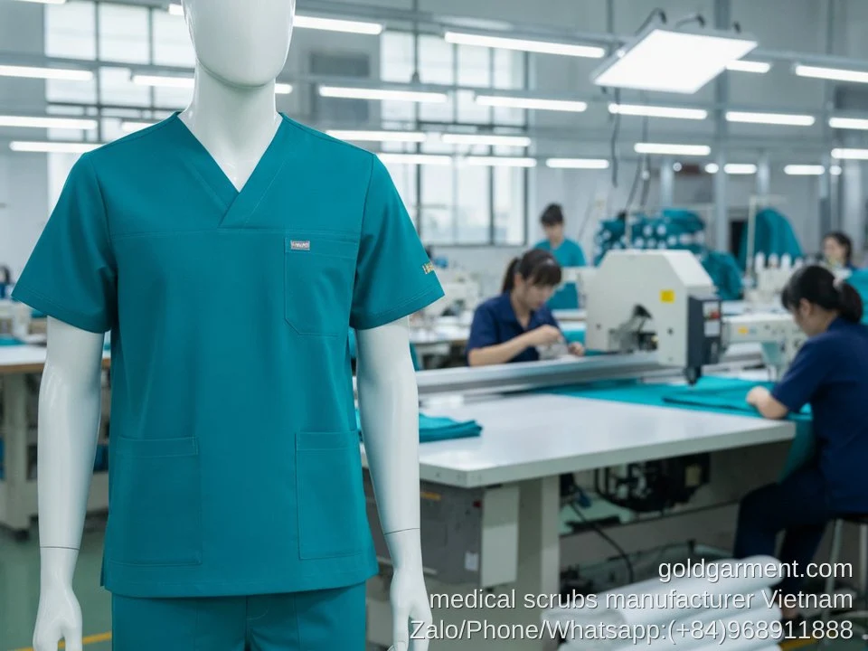 Medical Scrubs & Healthcare Uniform Manufacturing in Vietnam: B2B Sourcing Guide - Gold Garment Vietnam
