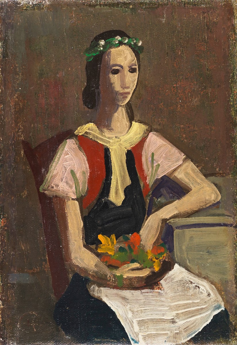 Girl with Flowers 1937
