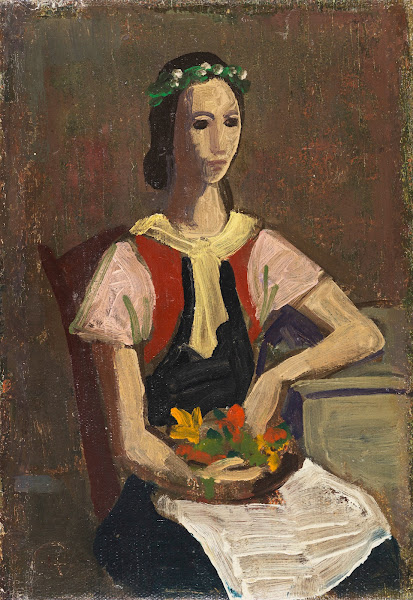 Girl with Flowers 1937