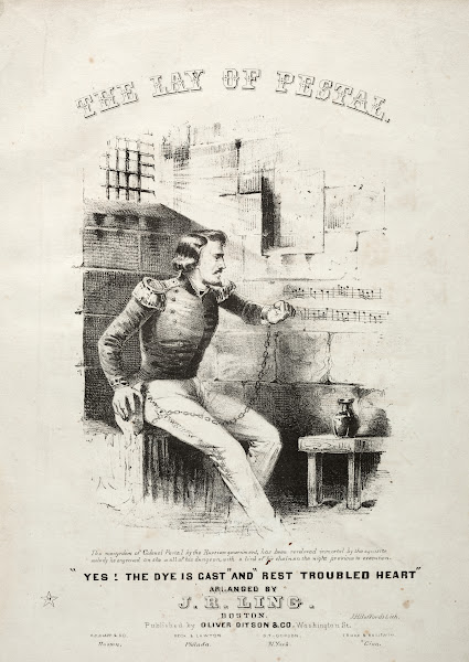 The Lay of Pestal  Sheet Music Cover c 1850s